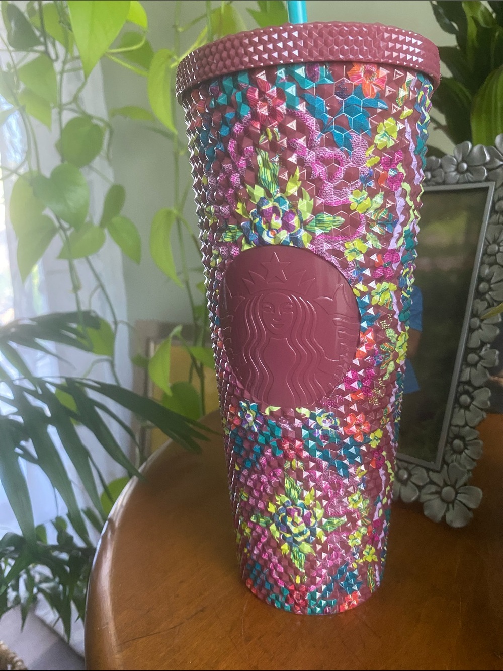 Starbucks Floral Bling 24-ounce Venti Cold Cup tumbler limited-edition